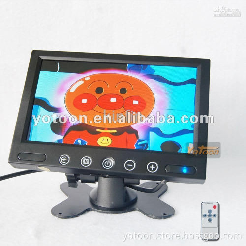 2015 New 7 inch Stand-alone TFT LCD Car Monitor (black)